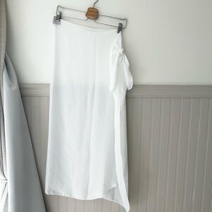 Dotti White Swim Coverup Wrap Skirt